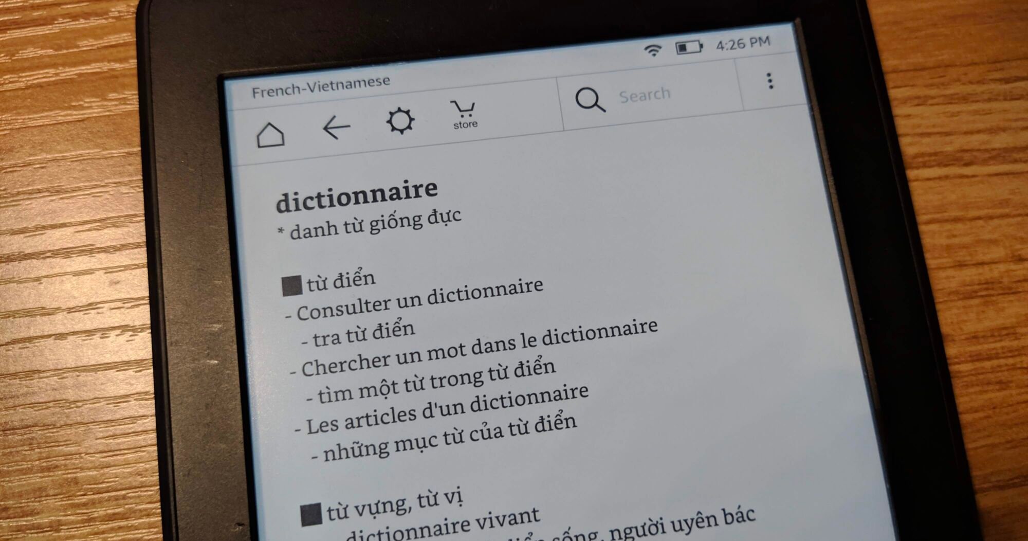Từ điển Pháp - Việt cho Kindle 